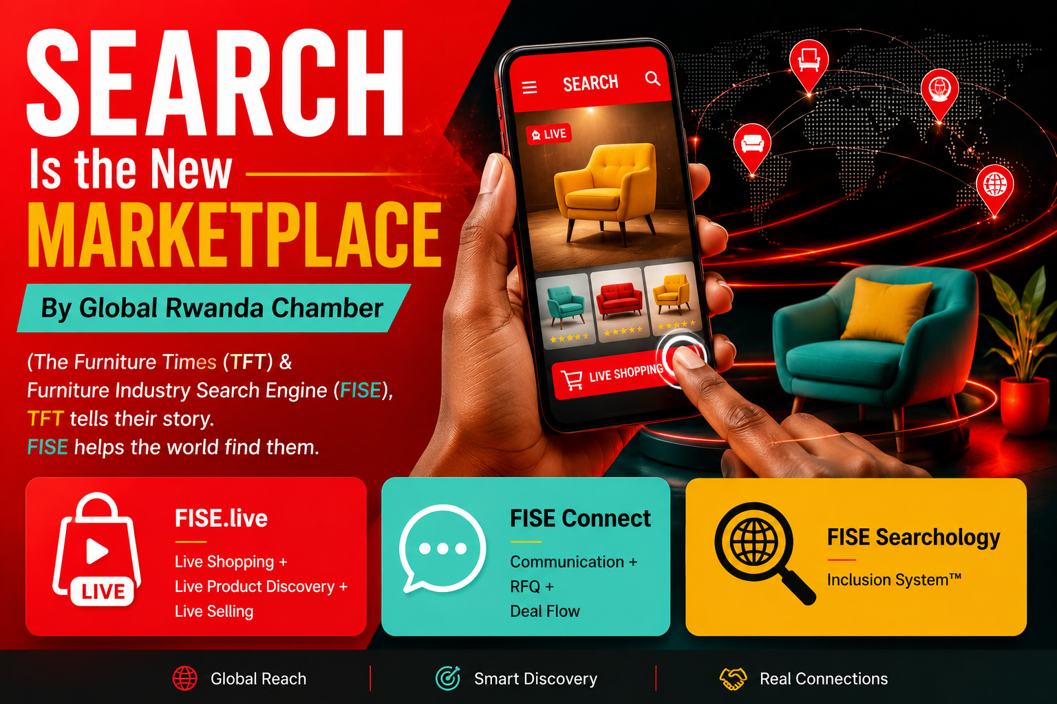 Search Is the New Marketplace The FISE Revolution by Global Rwanda Chamber Transforming Visibility, Livelihoods, and Global Trade Through TFT & FISE Searchology Inclusion System™