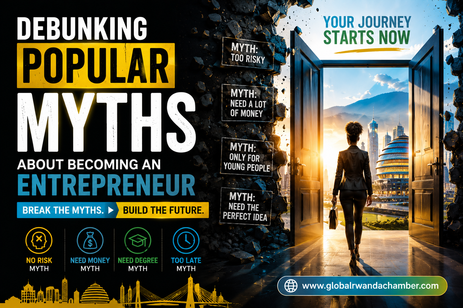 Debunking Popular Myths About Becoming an Entrepreneur A Call to Action for Global Rwanda Chamber (GRC)